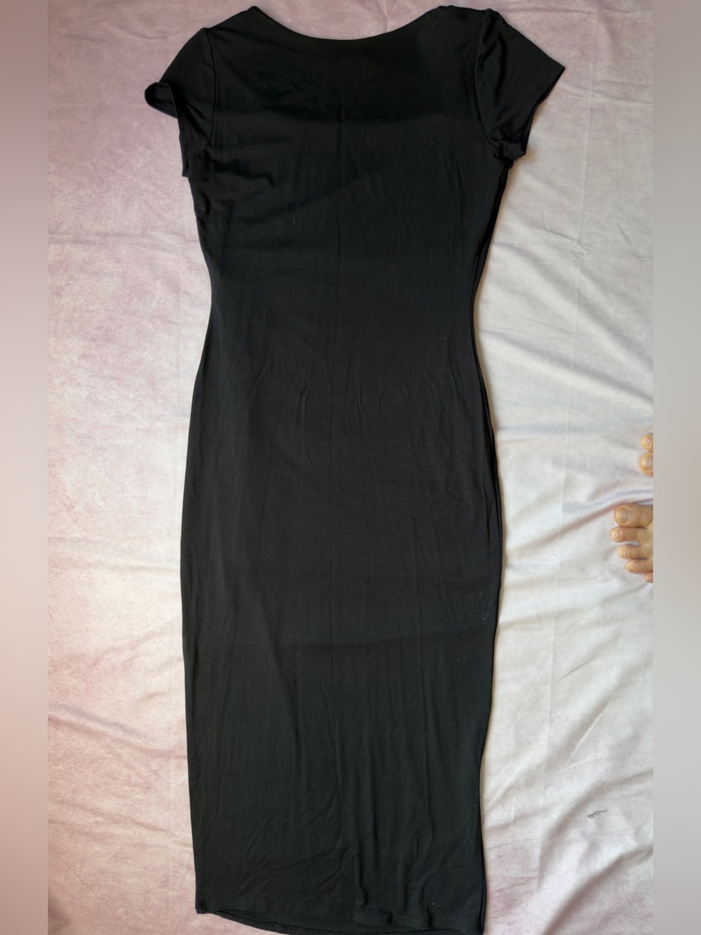 See You Monday Black Maxi Dress with Square Neck - Picture 2 of 3